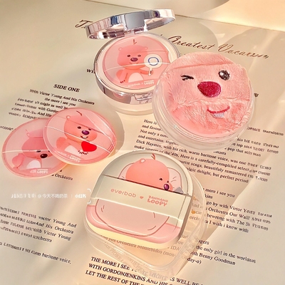 艾蓓拉Loopy蝴蝶结奶皮气垫粉扑