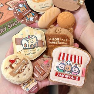 小面包联名！尔木萄的散粉粉扑定妆粉饼化妆双拼植绒粉扑不吃粉女