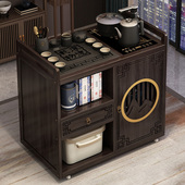 移动小茶桌家用茶台烧水壶一体茶水柜实木茶车茶几茶具套组茶吧机