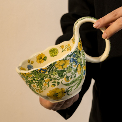 繁花似锦咖啡杯碟马克杯