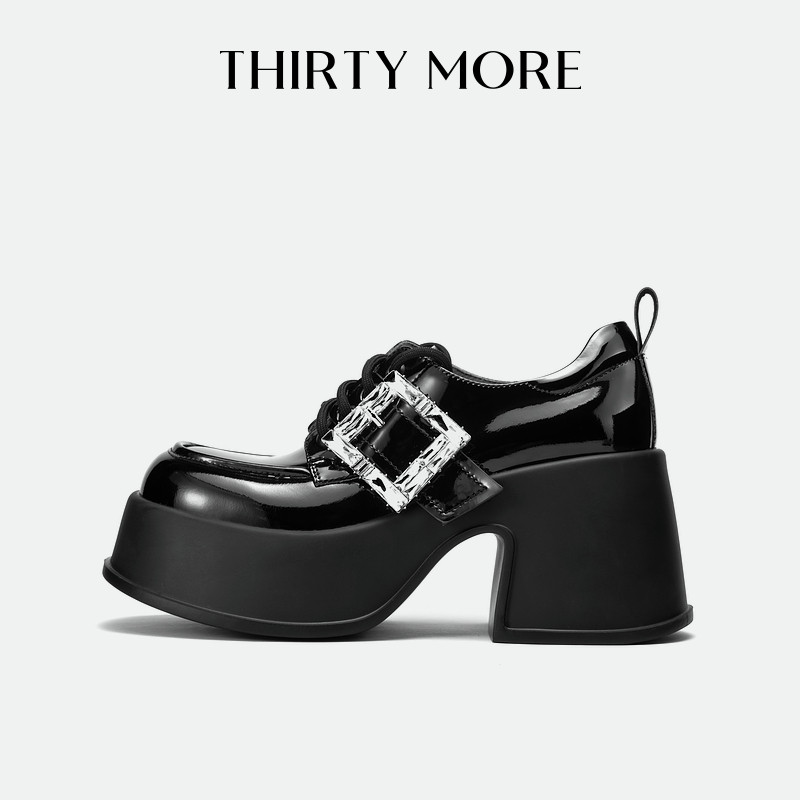 【暗夜勋章】Thirty More复古乐福鞋女2026春季新款通勤小皮鞋女,女鞋,乐福鞋（豆豆鞋）,淘宝优惠券,粉丝福利购,淘宝优惠卷