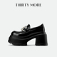 厚底小皮鞋 女单鞋 More乐福鞋 女2025秋冬新款 伦敦学院 Thirty