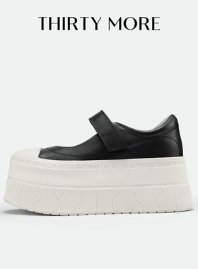 【甜酷腿精】Thirty More复古玛丽珍鞋女2026春季新款厚底休闲鞋