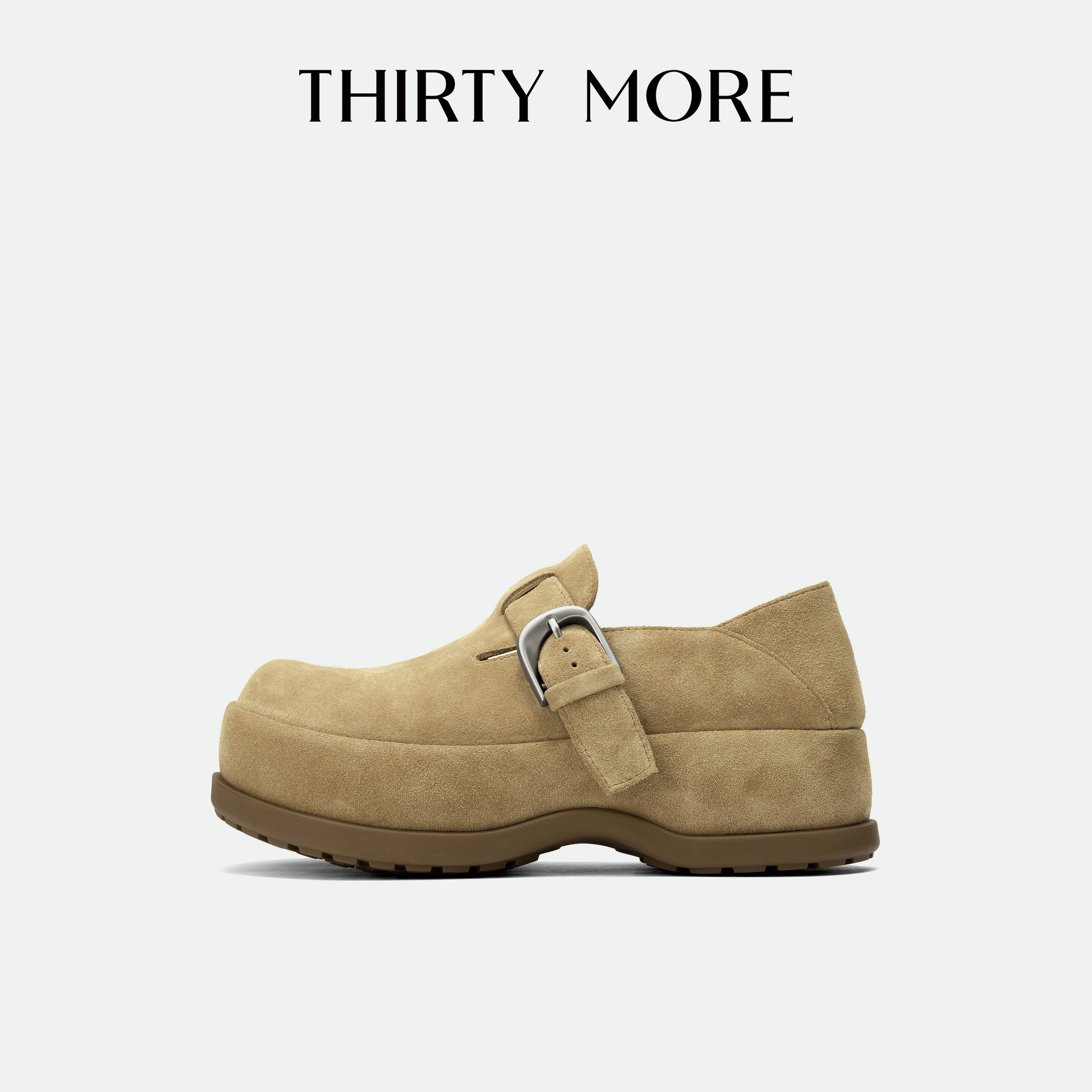 Thirty More增高勃肯鞋女2026年春夏新款厚底时尚休闲鞋复古单鞋