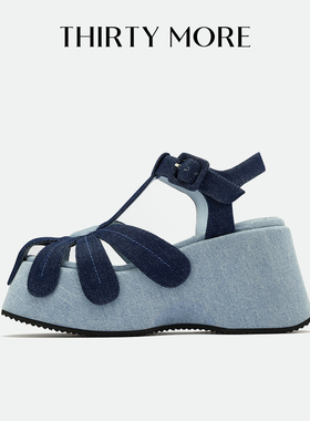 【向阳而生】Thirty More复古凉鞋女2026春季新款镂空外穿女鞋子