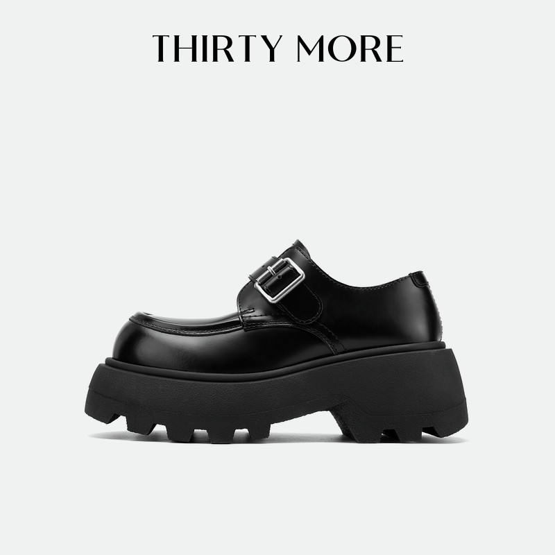 【魔法学院】Thirty More厚底乐福鞋女2025秋冬新款英伦百搭女鞋,女鞋,乐福鞋（豆豆鞋）,淘宝优惠券,粉丝福利购,淘宝优惠卷
