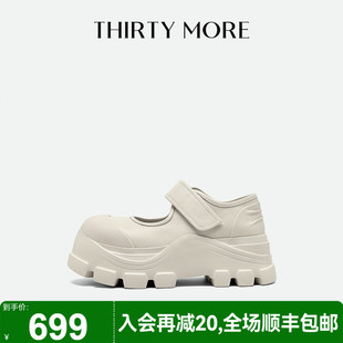 More一字带法式 魔术贴女单鞋 玛丽珍女鞋 新款 厚底2026夏季 Thirty