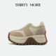 Thirty 女 ins简约厚底百搭休闲鞋 More复古阿甘鞋 女2025秋冬新款