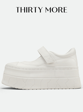 【甜酷腿精】Thirty More复古玛丽珍鞋女2026春季新款厚底休闲鞋