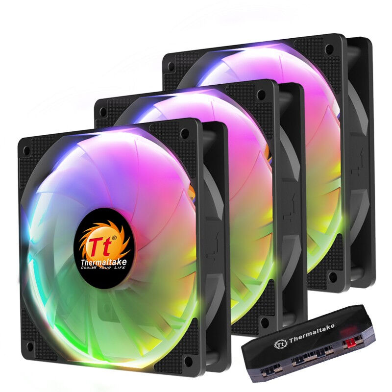 Tt（Thermaltake）枭龙12ARGB机箱风扇（ARGB风扇*3/集线器*1/主