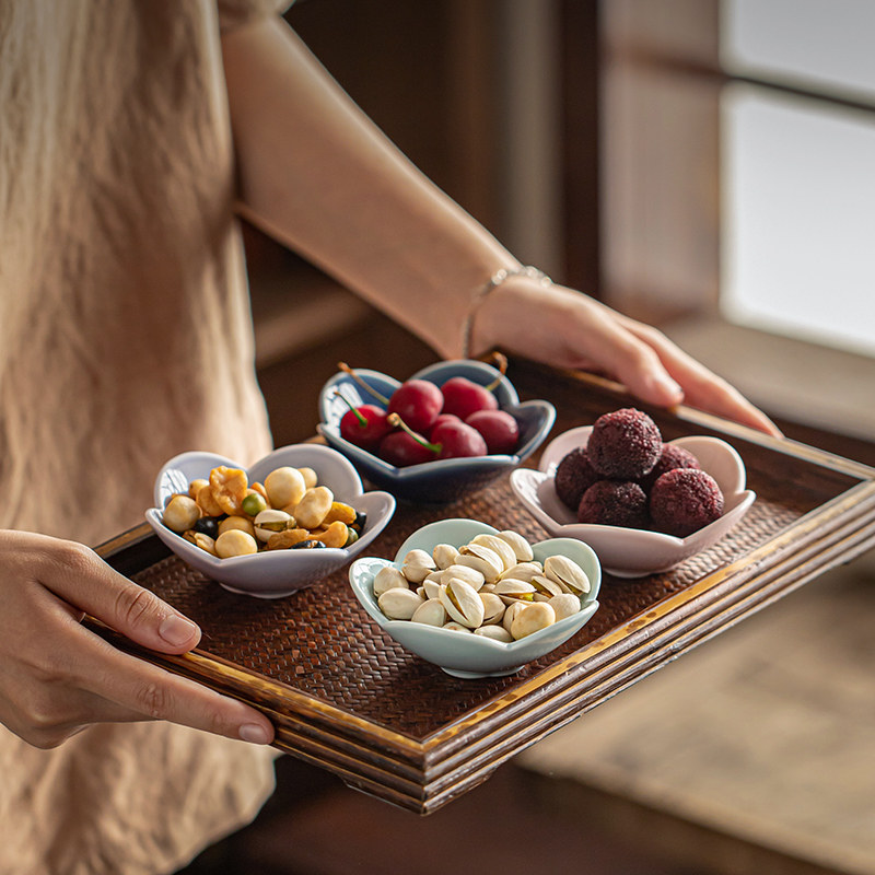 家用陶瓷果碟果盘中式茶点盘零食盘复古围炉煮茶点心盘茶歇糕点盘,餐饮具,果盆/果盘/果篮,淘宝优惠券,粉丝福利购,淘宝优惠卷