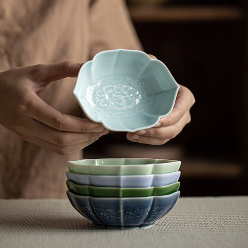 五溪堂陶瓷小号精致果碟茶点盘