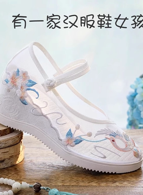 网纱绣花鞋老北京布鞋汉服凉鞋子