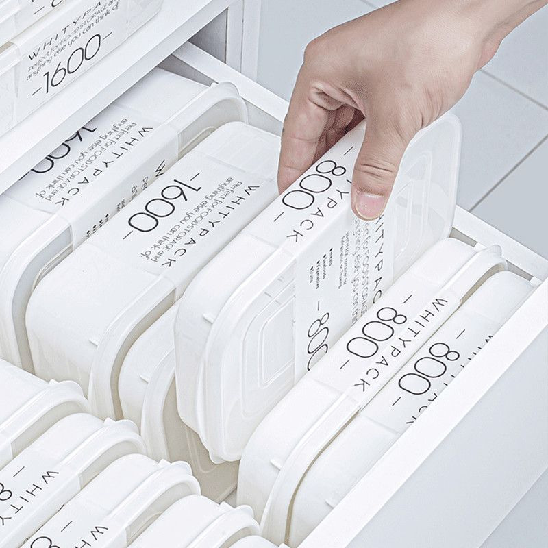 日本进口冰箱收纳盒冻肉保鲜盒一周备菜盒子食品级专用冷冻分装盒