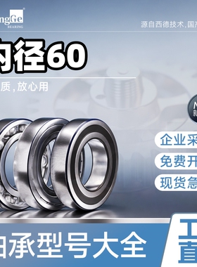 深沟球轴承内径60mm外径 65 68 70 78 85 95 110 120 130 140 150