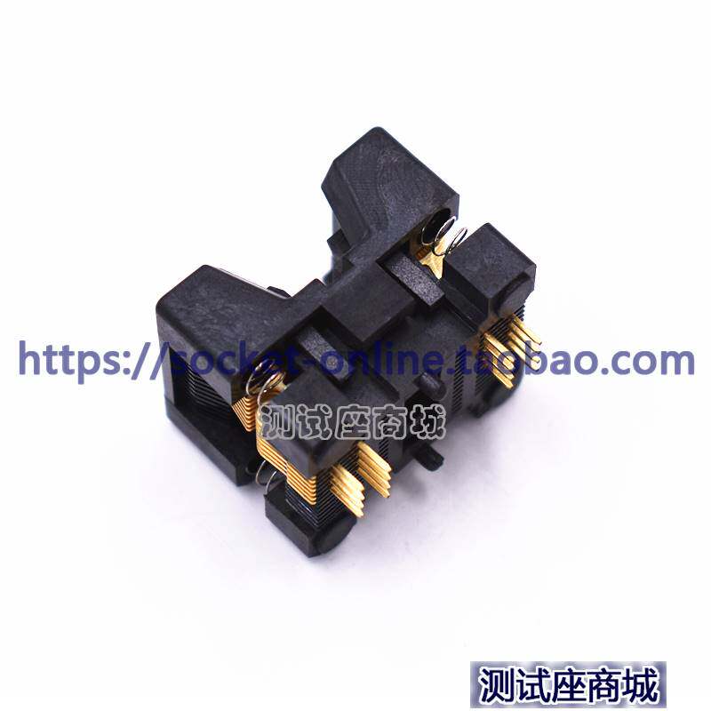 SOP16老化测试座4.4x5镀金高温烧录座夹具插座塑封宽0.65MM直销