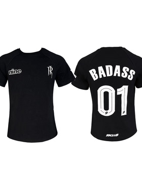 99CLUB×RJ01联名修身足球短袖T恤原创设计嘻哈