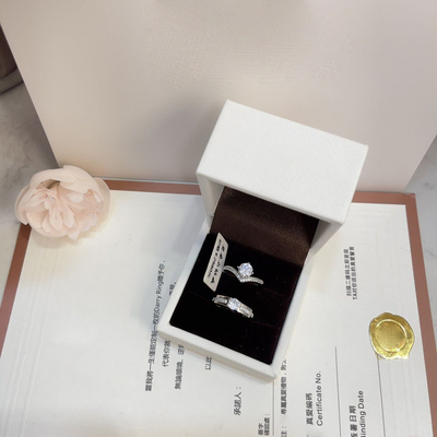 DR钻戒纯银【真爱承诺】求婚结婚