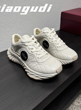 【奇奥古迪】波浪底老爹鞋新款小脏鞋增高面包胖墩做旧情侣脏脏鞋