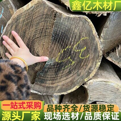 进口阿根廷绿檀原木木料 绿檀木方板材 愈创木 香绿檀 绿檀香圆柱