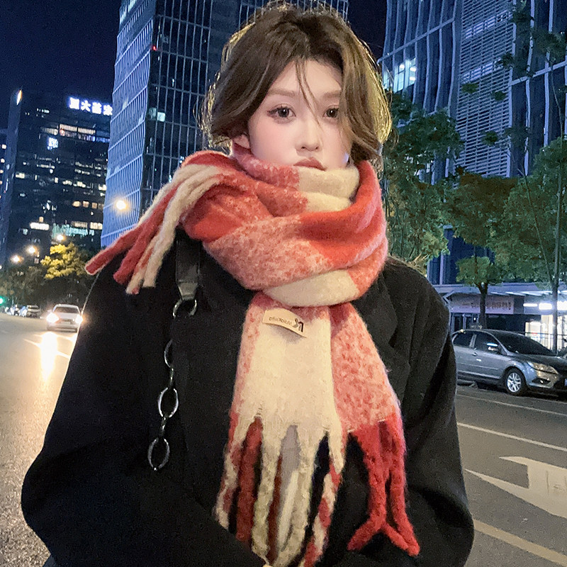 韩版氛围感外搭披肩女2024新款冬季加绒厚保暖围巾仿羊绒围脖学生,服饰配件/皮带/帽子/围巾,围巾/丝巾/披肩,淘宝优惠券,粉丝福利购,淘宝优惠卷