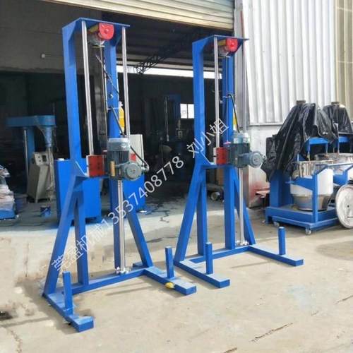 7.5kw工业壁纸胶高速搅拌分散机电动升降混合分散机可配高低桶