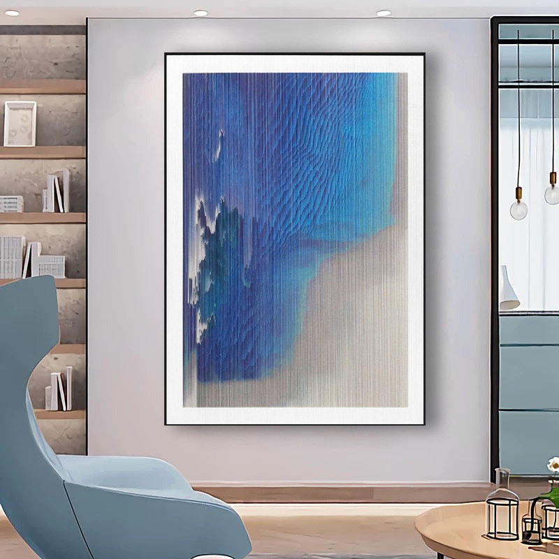 现代简约玄关装饰画绕线工艺实物画走廊样板房酒店沙发背景墙挂画