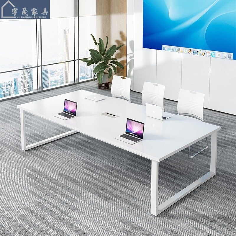 会议桌长桌简约现代大桌子工作台小型会议室长条简易办公桌椅组合