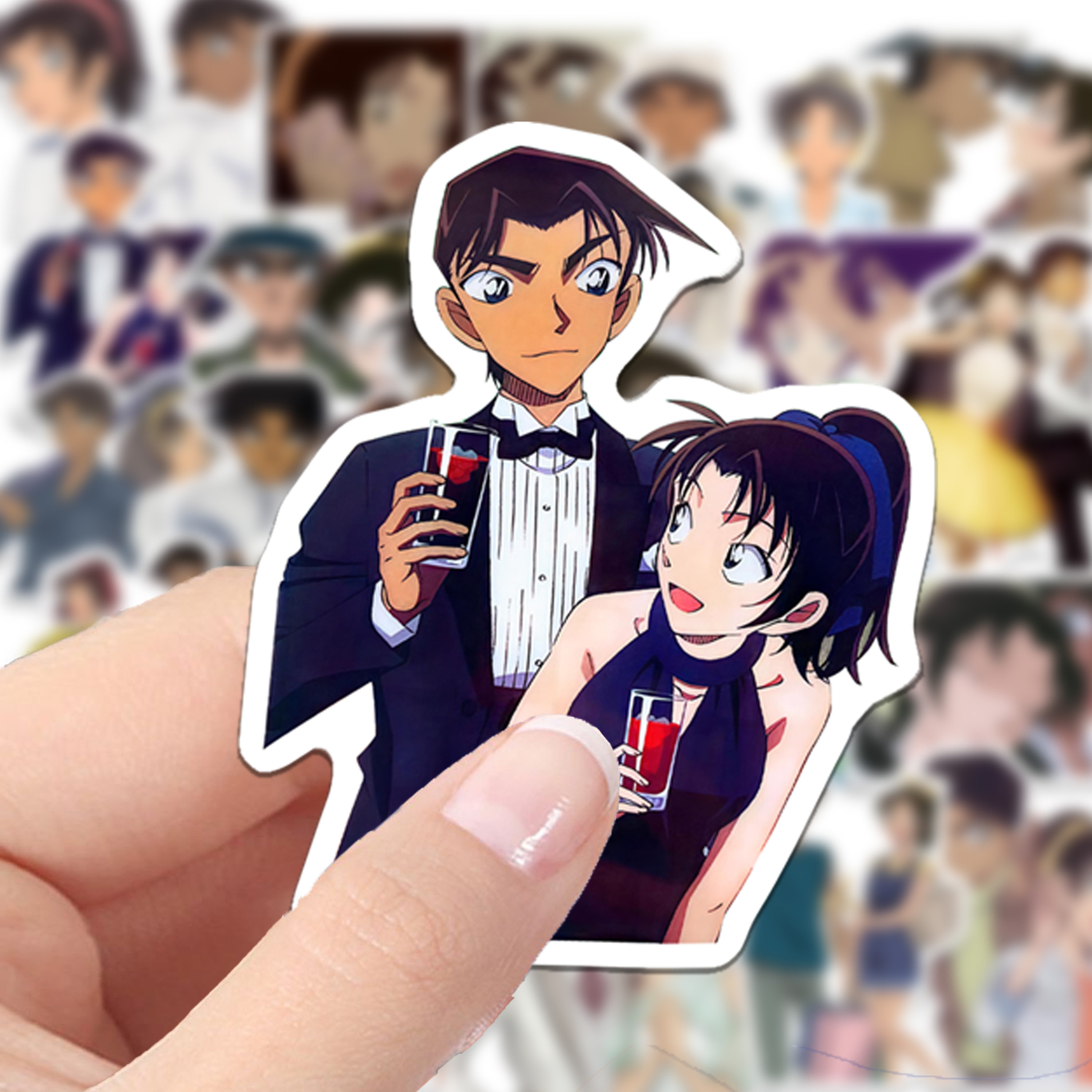 24张平和服部平次远山和叶名侦探柯南贴纸防水diy手账二次元CP,文具电教/文化用品/商务用品,贴纸/立体贴纸,淘宝优惠券,粉丝福利购,淘宝优惠卷