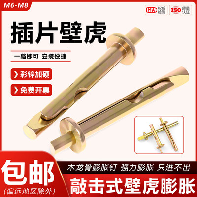 彩锌插片壁虎膨胀螺丝敲击式