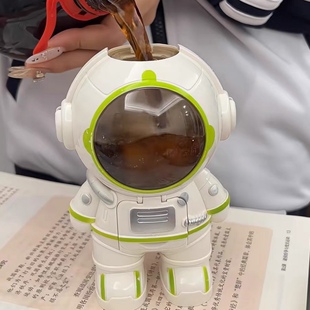 太空人宇航员水杯饮水机带小杯子儿童运动水杯多功能上学专用夏天