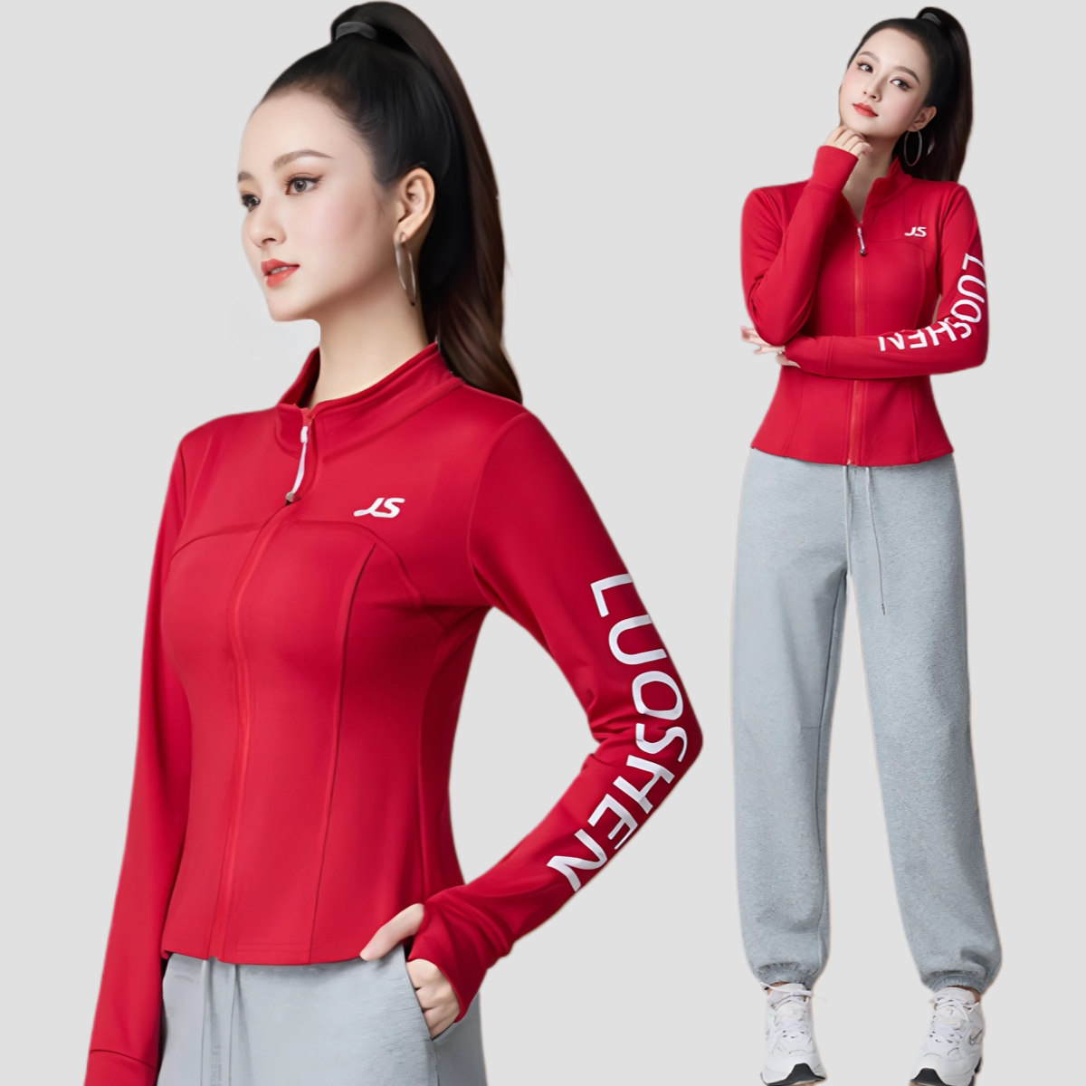 健身上衣长裤健身操跳操服广场舞套装长袖套装广场舞服装广场舞