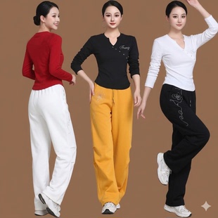 妈妈广场舞套装鬼步舞运动女春秋新款鬼步舞运动服休闲显瘦两件套