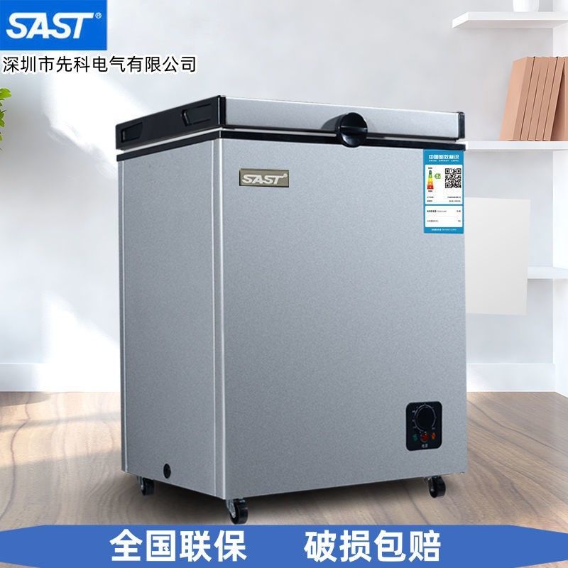 SAST/ 先科小冰柜家用商用大容量卧式冷藏冷冻柜冰柜小型温双门