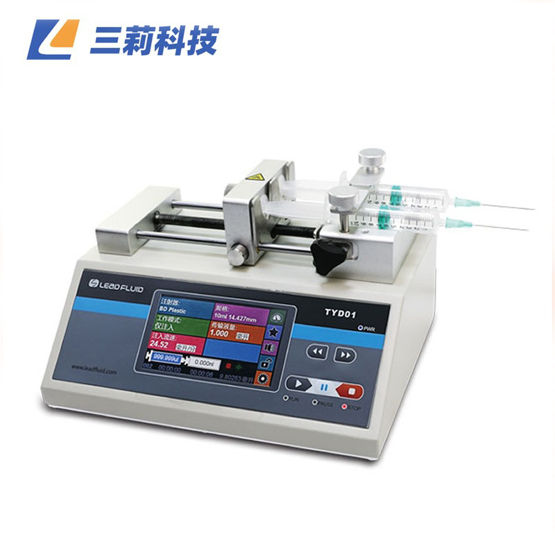 TYD01-02型实验室注射泵 双通道可装卡2支塑料注射器或玻璃进样针