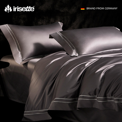 irisette高奢200支全棉贡缎四件套床单被套五星级酒店床上用品