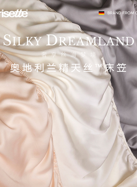 irisette德国100支奥地利兰精天丝床笠夏季凉感丝滑床垫保护罩