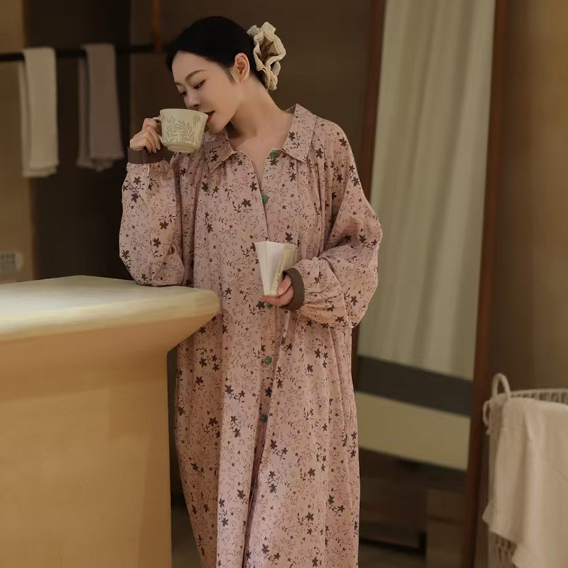 睡衣女纯棉高级感花色睡衣