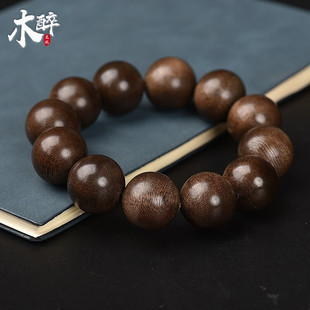 木醉沉香手串男士 旦礼物 单圈108颗印尼马泥涝沉香木文玩佛珠元