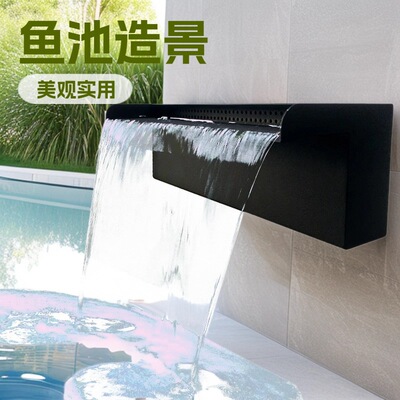 不锈钢瀑布出水口墙water