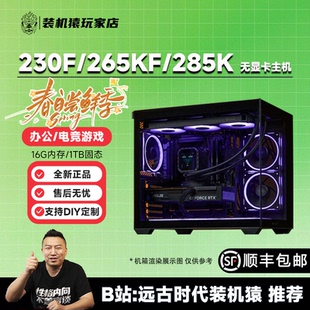 装机猿玩家店 Ultra5-230F/245KF/265KF/285K 无显卡电竞游戏主机