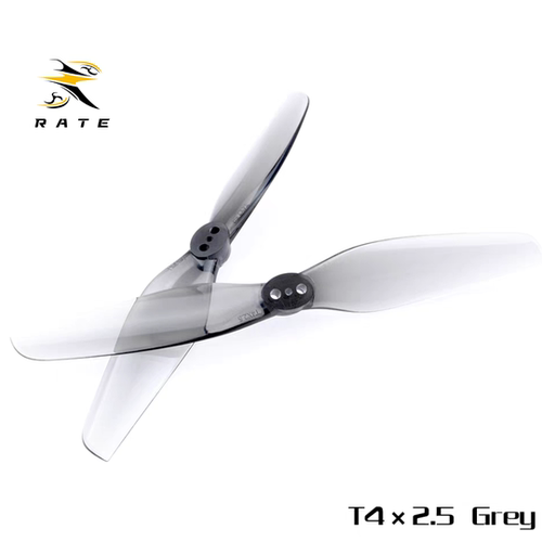 HQ Prop T4X2.5 -HQ桨 长续航远航桨叶（两正两反) 穿越机 经典灰