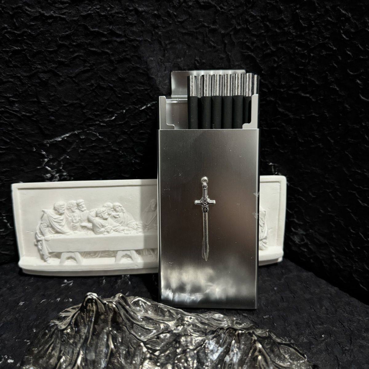 网红高档原创烟盒男女生送礼轻奢高颜值创意个性20支装粗细合金潮,ZIPPO/瑞士军刀/眼镜,烟盒,淘宝优惠券,粉丝福利购,淘宝优惠卷