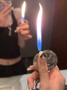 挣它一个亿创意个性硬币打火机小巧便携迷你抖音同款送男友礼物潮