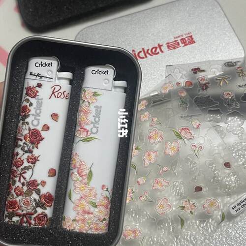 玫瑰花DIY手作一次性打火机