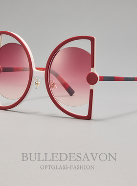 25新款欧美板材遮阳镜异型框太阳镜时尚墨镜男女个性时尚网红眼镜