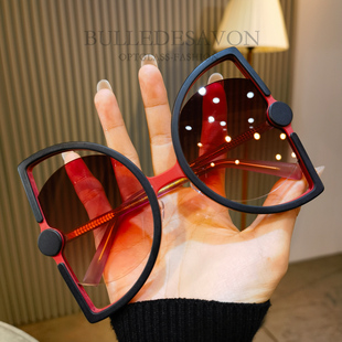 时尚 墨镜男女个性 网红眼镜 欧美板材遮阳镜异型框太阳镜时尚 25新款