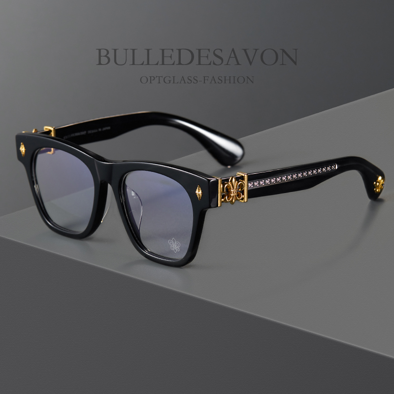 新品箩心近视眼镜框方框大框大脸板材镜架复古男女可配度数潮款