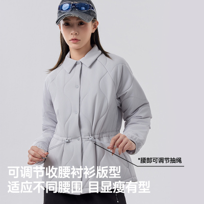 蕉下翻领气绒服CL003初秋女款轻薄衬衫保暖棉服内胆棉衣夹棉外套