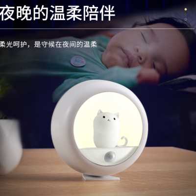 小夜灯人体感应灯柔光喂奶婴儿宝宝床头卧室睡眠护眼月子台灯过道